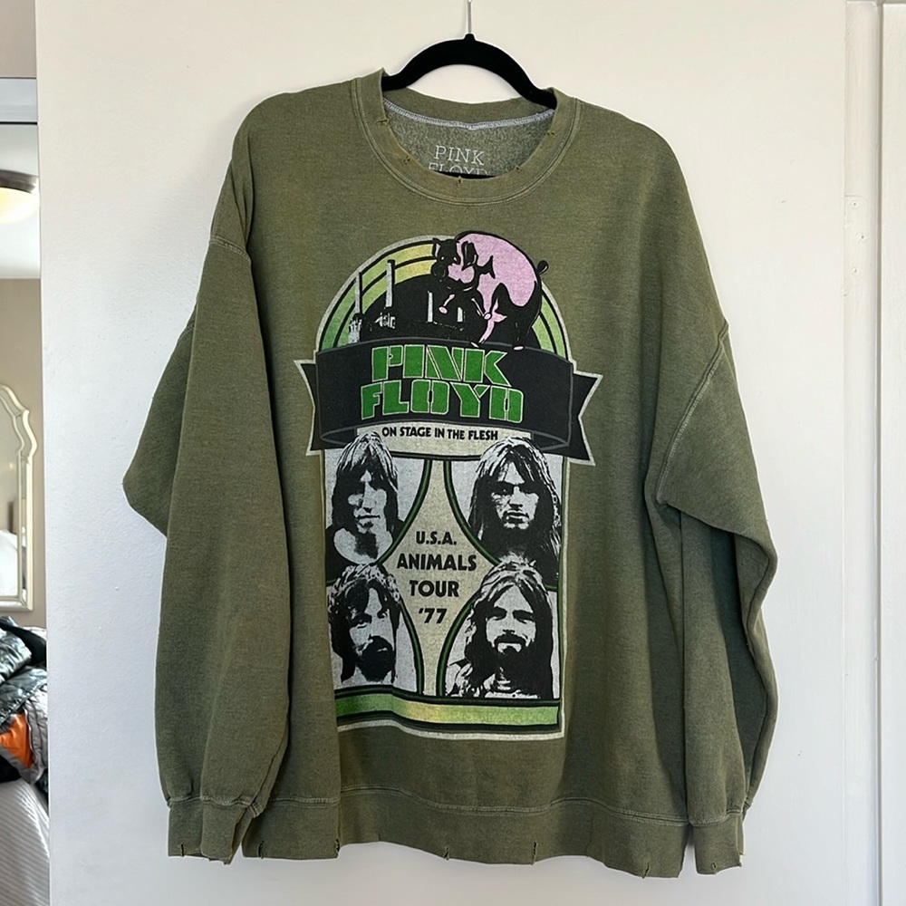 Pink Floyd Oversized Concert Merch Inspired Sweashirt